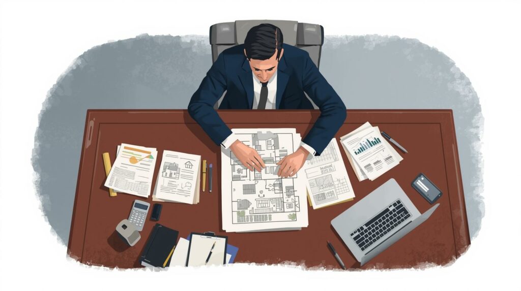 expert immobilier à Bordeaux analysant la valeur vénale d’un bien immobilier