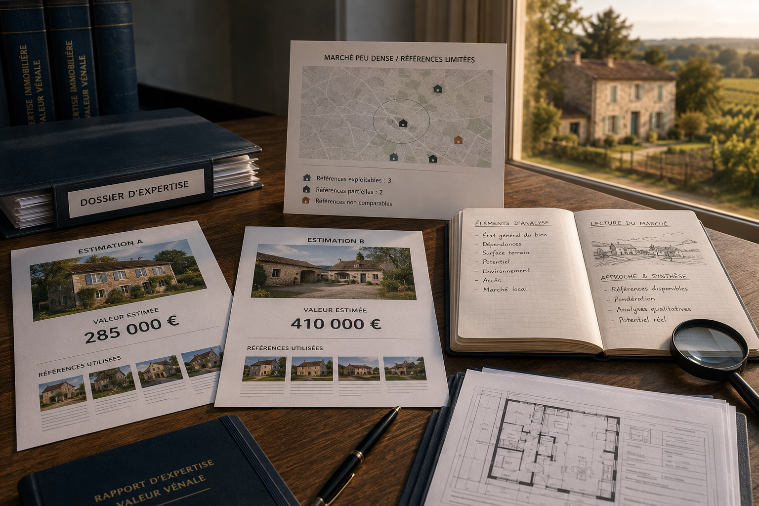 expert immobilier en Nouvelle-Aquitaine analysant un bien atypique hors métropole